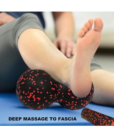 Yiyifor Fascia Ball Set - Premium Peanut Massage Balls for Self-Massage & Trigger Point Therapy | Medium-Hard for Spine Back & Neck Relief - Buy Online on GoSupps.com