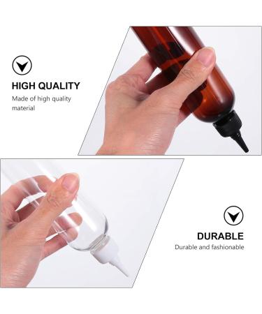 Minkissy Pack of 10 250 ml Hair Colour Bottle Applicator Hair Squeeze Bottles Shampoo Container with Twist Top Cap Pet Refillable Bottles for Hair Colour Painting (Transparent) - Buy Online on GoSupps.com