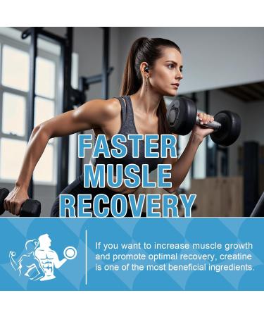 8000MG Creatine HMB Monohydrate Gummies for Men & Women - L-Carnitine L-Taurine & Vitamin B6 12 10X Absorption 8 Gram of Creatine Monohydrate per Serving Blueberry Flavor Gummy 90 Counts 90 Count (Pack of 1) - Buy Online on GoSupps.com