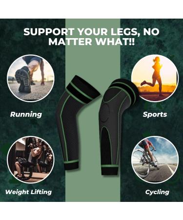 Knee Brace for Men & Women - Compression Sleeves for Pain Relief | Adjustable Support for Weightlifting Sports ACL Arthritis & Meniscus Tear - Buy Online on GoSupps.com