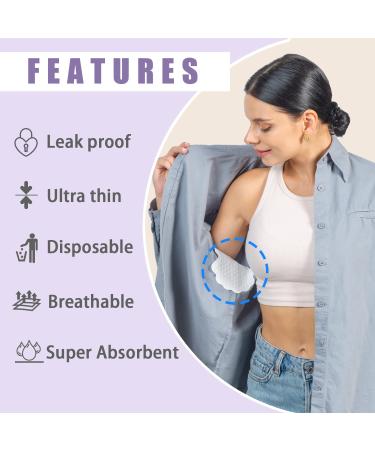 100-Pack Large Disposable Underarm Sweat Pads for Hyperhidrosis | CLEANEAT Armpit Sweat-Absorbing Pads for Women and Men | Comfortable & Non-Visible Armpit Protection - Buy Online on GoSupps.com