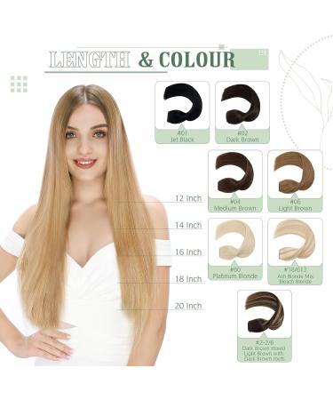 Elailite Secret Wire Hair Extension Invisible Headband With Clips One Piece Real Human Hair Straight (#06 Light Brown 18 Inch (95 g)) 18 Inch (95 g) #06 Light Brown - Buy Online on GoSupps.com