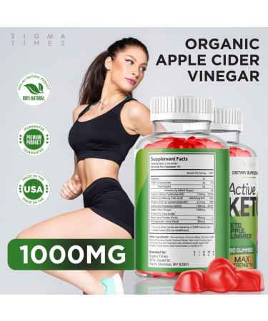 Active Keto ACV Gummies - Weight Loss & Tummy Fat Burner | Maximum Strength Formula with Apple Cider Vinegar | 60 Gummies - Buy Online on GoSupps.com