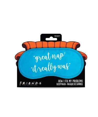 Friends TV Show Sleep Mask  Great Nap It Really was Iconic Friends TV Series Themed Eye Shade Soft Comfortable Elasticated Adjustable Kids & Adults Great Gift