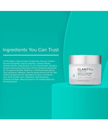 ClarityRx C-Results Vitamin C Hydrating Antioxidant Face Cream | Natural Anti-Aging Moisturizer for Brighter Skin - 1.7 oz (International Shipping Available - Buy Online on GoSupps.com
