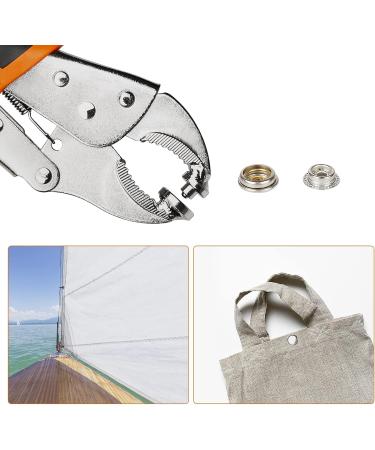 Sopnom Heavy Duty Snap Fasteners Tool Adjustable Snap Buttons Kit Tool Vice-Grip Tool  Includes 10 Sets 15mm Snaps for Boat Cover  Replacing Metal Snaps  Repairing Boat Covers  Canvas  Sewing  Tarps Black - Buy Online on GoSupps.com