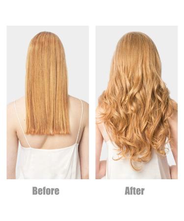 Feshfen Clip In Extensions Set - 7 Part 16 Clips Wavy Hair Extensions for Women - Light Blonde & Bleach Blonde - 50cm (18H613#) Synthetic Hair - Buy Online on GoSupps.com