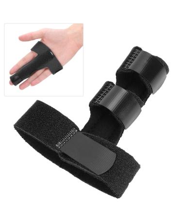 Finger Joints Brace Stabilizer Sprain Fracture Recovery Finger Fixing Splint Protector Stabilizer for Adults and Children Finger Knuckle Joint Fixation(Black)