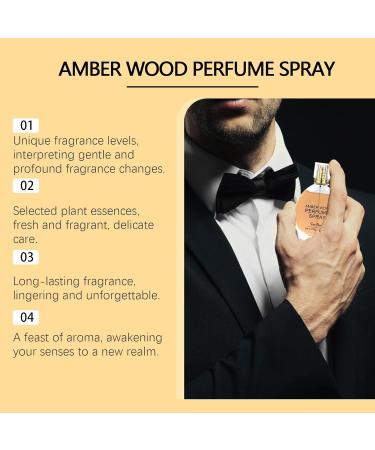 Amber Wood Perfume Spray Long-Lasting Warm Woody Perfume Fresh Fragrance Exudes Charm Natural Eau De Toilette For Daily Wear Or Special Occasions 30ML (2 Pcs) - Buy Online on GoSupps.com