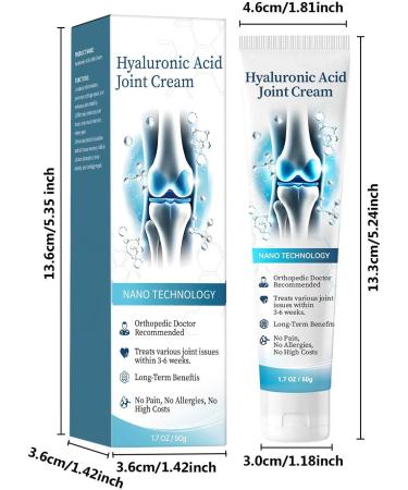 Hyaluronic Acid Joint Cream Joint Pain Cream Joint Relief Cream Turmeric Joint Bone Pain Relief Cream Joint Ease Hyaluronic Acid Joint Cream Joint Repair Cream 1 Piece 50g 1er Pack - Buy Online on GoSupps.com