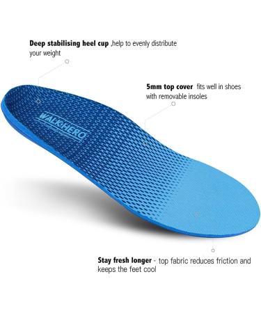 Plantar Fasciitis Insoles | Arch Supports for Flat Feet & High Arch Pain Relief - Men's 4-4.5 Women's 6-6.5 - Buy Online on GoSupps.com
