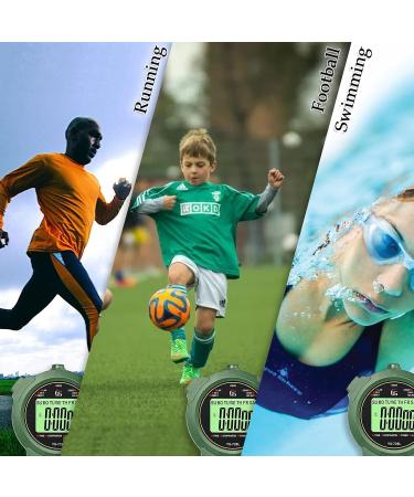 Digital Stopwatch with Whistle for Swimmers | 2 Memory Functions & Light | Mute Sports Timer - Buy Online on GoSupps.com
