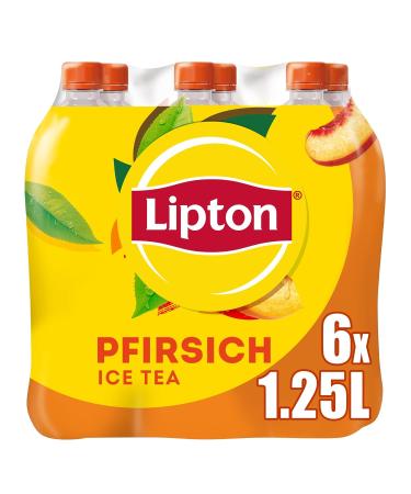 Buy Lipton Ice Tea Peach Flavor - Convenient 6 x 1.25L Disposable Packs | International Shipping Available - Buy Online on GoSupps.com