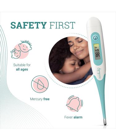 OCCObaby Clinical Digital Baby Thermometer - Fast & Accurate Fever Read for Kids - Waterproof & Flexible Tip - OCCOflex 43 - Buy Online on GoSupps.com