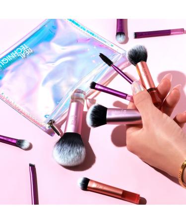 Real Technique Travel Fantasy Mini Brush Kit - 11pc Set for Eyeshadow, Highlight, Contour & Concealer - Synthetic Bristles with Makeup Bag - Buy Online on GoSupps.com