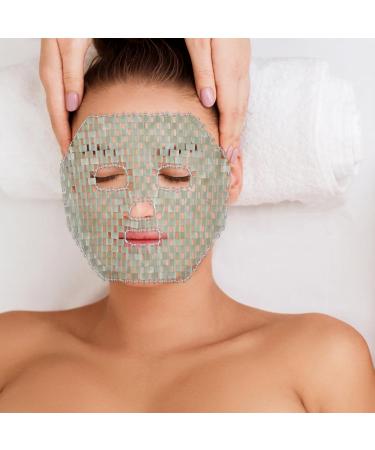 jojofuny Masque Visage Jade Naturel Rafra chissant pour Spa Apaisant les Poches et Irritations Nettoie Facilement - Buy Online on GoSupps.com
