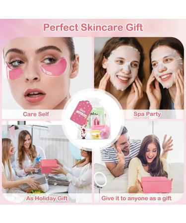 132 PCS Spa Party Supplies, Spa Party Favors Include Face Masks Skincare, Hand Cream, Lip Balm, Under Eye Patches, Lip Mask and Foot Bath Bombs, Spa Birthday Sleepover Party Supplies 01PINK - Buy Online on GoSupps.com