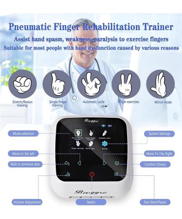 Rehabilitation Robot Gloves - Hand Stroke Recovery Equipment with 5 Modes & Custom Time Settings - Chargeable Hand Splint for Hemiplegia Finger Trainer - Left Hand-Medium Blue - Buy Online on GoSupps.com