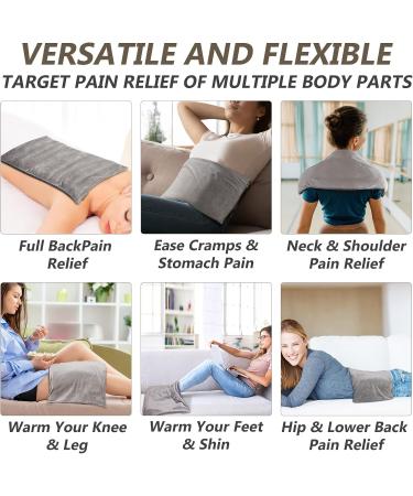 RelaxCoo Microwavable Heating Pad for Neck and Shoulder Pain Relief - Washable Cover, Moist Heat Therapy - Lavender Scented - Buy Online on GoSupps.com
