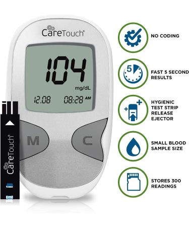 Blood Glucose Monitor Kit | Diabetes Testing with Glucometer, Test Strips, Lancing Device, Lancets | Travel Case for Diabetic Supplies - Buy Online on GoSupps.com