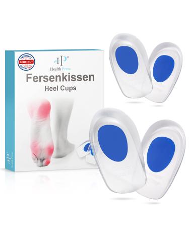 Heel pillow - Original Health Press Jellic Settings for Shoes - 2 pair of gel insole in the set - comfortable professional shoe inserts - silicone heel cushion - heel pillow for men blue blue men - Buy Online on GoSupps.com