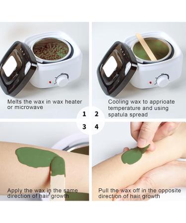 Buy Painless Depilatory Wax Beads - Paperless Hair Removal for Face Legs Armpits & More (Green) - Fast International Shipping - Buy Online on GoSupps.com