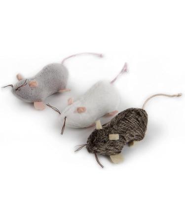 Petlinks Refillable Catnip Toys for Cats & Kittens - Set of 3 Fun & Stimulating Play - Multiple Styles in White, Brown, Grey - Buy Online on GoSupps.com