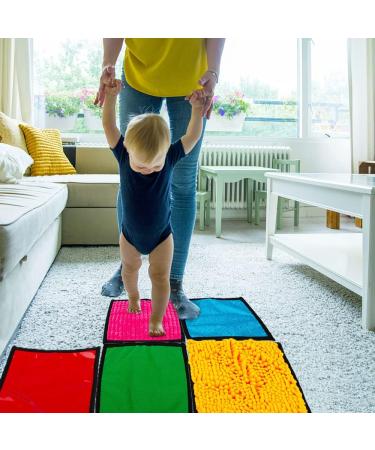 Inbeby 16 Set Sensory Mini Mats - Assorted Textured Floor Tiles for Autism Kids - Tactile Sensory Toys for Babies & Toddlers - Buy Online on GoSupps.com