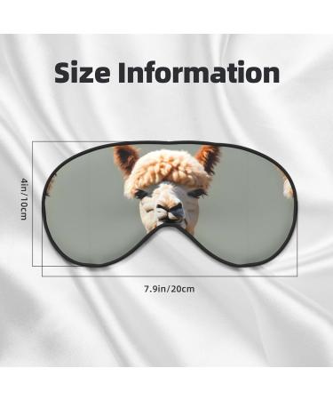 Alpaca Avatar Unisex Adjustable Eye Mask - Blackout Sleep Mask for Home Travel Yoga & Office Naps - Buy Online on GoSupps.com