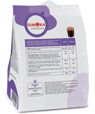 Gimoka Chocolate flavor - 64 Capsules - Compatible with Nescaf * Dolce Gusto* brand coffee machines - Made in Italy (pack of 4 x 16) - Buy Online on GoSupps.com