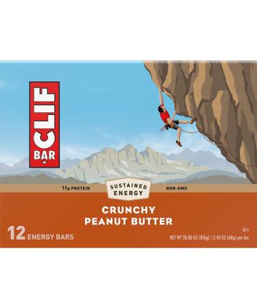 Buy Clif Bar Crunchy Peanut Butter Energy Bars 12 Pack | International Shipping Available - Buy Online on GoSupps.com