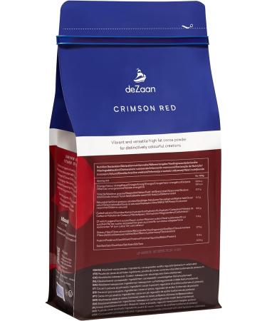 deZaan Crimson red cocoa powder (22-24% fat) 1kg - Buy Online on GoSupps.com