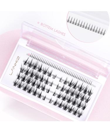 LANKIZ Manga Lash Individual Cluster Lashes Extensions | Natural Look, Soft, Lightweight & Reusable | 56 Cluster + 40 Bottom Lashes | C-Curl - 01 Style - Buy Online on GoSupps.com