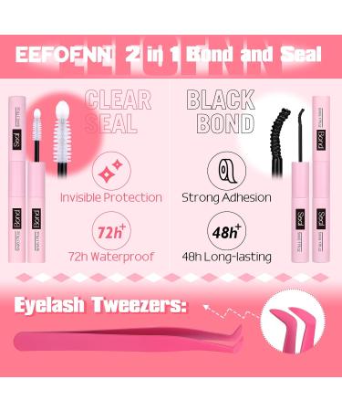 Buy Eefofnn Fluffy Lash Extension Kit - 240pcs DIY Individual Eyelashes 80D+100D Cluster Lashes Bond & Seal Glue Tweezers - 10-20MM D Curl Volume - Buy Online on GoSupps.com