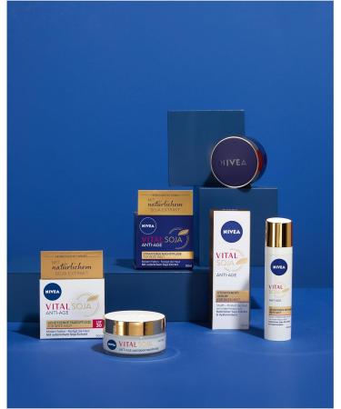 NIVEA VITAL Soja Day Protection SPF 30 (50 ml) firming formula with natural soy extract moisturizing with high protection for reduced wrinkles - Buy Online on GoSupps.com