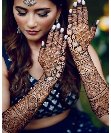 Buy Golecha Kaveri Chhela's 100% Natural Henna Cones | Red-Brown No PPD - 6pcs for International Shipping - Buy Online on GoSupps.com