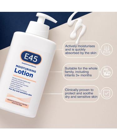 E45 Dermatological Hydrating Lotion 500ml - Pack of 5 | International Shipping Available - Buy Online on GoSupps.com