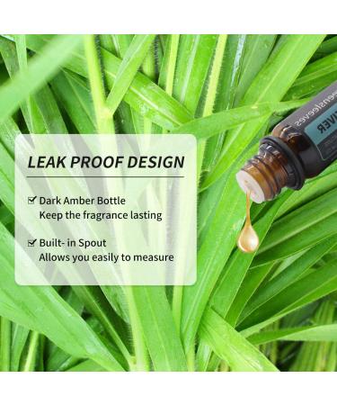 GREENSLEEVES Vetiver Essential Oil, 10ml Pure Plant-Based Fragrance Oil for Aromatherapy, Essential Oils for Diffuser, Air Freshener, Massage, Bath Bomb, Scented Candle Soap Making - Buy Online on GoSupps.com