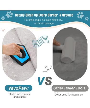 VavoPaw Pet Hair Remover - All-In-One Hair Detailer for Pets, Cars, Furniture - Blue - 1 Pack - Buy Online on GoSupps.com
