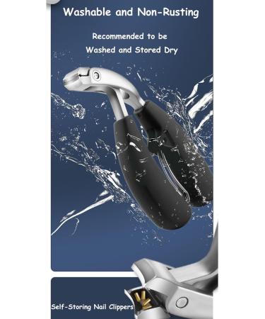 Dinghoale Nail Clippers Toenail Clippers for Thick Nails with Soft Grip Stainless Steel Nail Clippers Thick Nails Toe Nail Clipper Professional Toenail Clipper for Men Women Senior - Buy Online on GoSupps.com