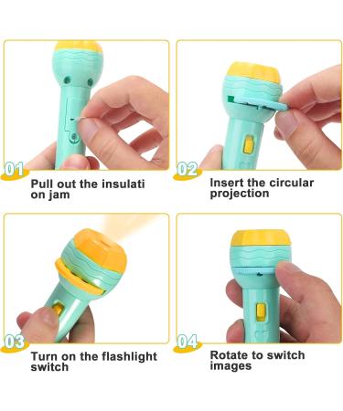 Forhome Flashlight Projector for Children - 2-in-1 Projection Light Toy with 80 Animal Patterns - Perfect Gift for Boys & Girls - Buy Online on GoSupps.com