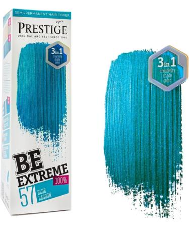  Rosa Impex Semi-permanent hair dye balm 57 Blue Lagoon BeEXTREME 100% Ammonia Free Paraben Free PPD Ottenochny bezsulphatny balm dli volos 57 luba logonana - Buy Online on GoSupps.com