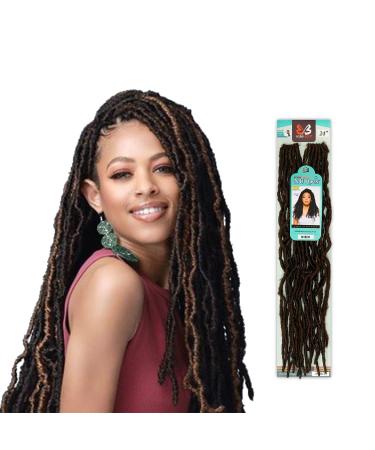 Bobbi Boss Nu Locs 24 Synthetic Hair Crochet Braids 24 Inch - 6 Pack (1B) - Buy Online on GoSupps.com