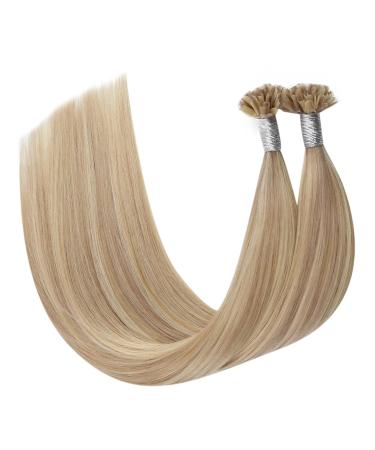 UGEAT Light Blonde and Ash Blonde U Tip Hair Extensions | 22 Real Hair Bondings | 50g 50 Pieces | Premium Quality Hair Extensions - Buy Online on GoSupps.com