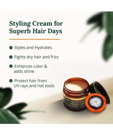 Loba Mane Curly Hair Treatment Set - Mask, Styling Cream & Cleanser - Sulfate-Free, Vegan, Natural & Organic - 2oz - Buy Online on GoSupps.com