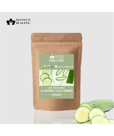 Blessfull Healing Organic 100% Pure Natural Aloe Vera Cuccumber Powder | 100 Gram / 3.52 oz Pack Of 2 - Buy Online on GoSupps.com