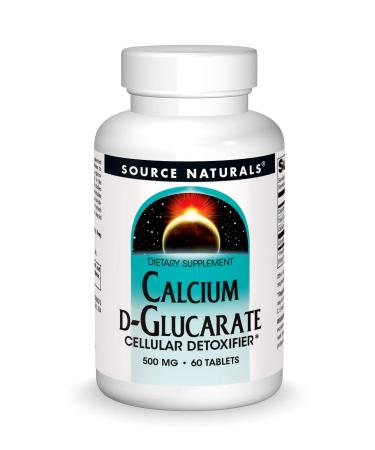 Source Naturals Calcium D-Glucarate 500mg Cellular Detoxifier - 60 Tablets