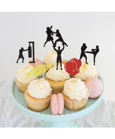 30-Piece Boxing Match Cupcake Toppers | Sport Party Decorations | Colorful Cake Attachments - Buy Online on GoSupps.com