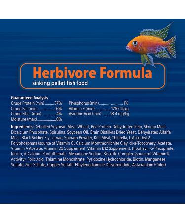 Aqueon PRO Herbivore Sinking Pellet Fish Food 5 oz (3 Pack) - No Fish Meal - Buy Online on GoSupps.com