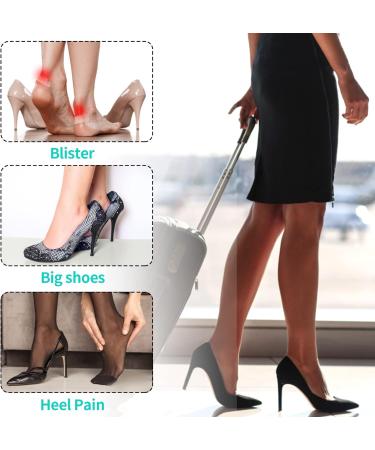 2 Pair Self-Adhesive Heel Grips Pads for Women and Men - Thick Shoe Inserts for Anti-Blister Protection and Comfort - Nude - Buy Online on GoSupps.com